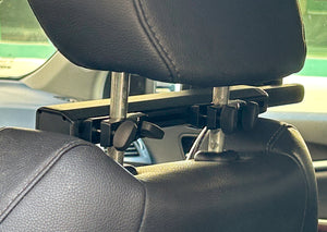 Headrest external speaker mount