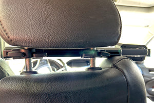 Headrest mount with external speaker